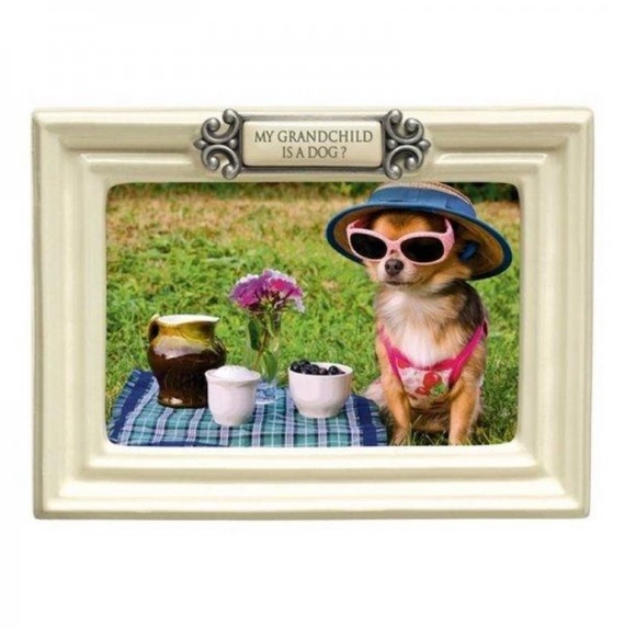⚜️Ceramic “My Grandchild is a dog” picture frame! - Picture 1 of 2
